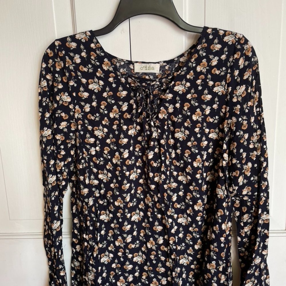 Black Floral Top